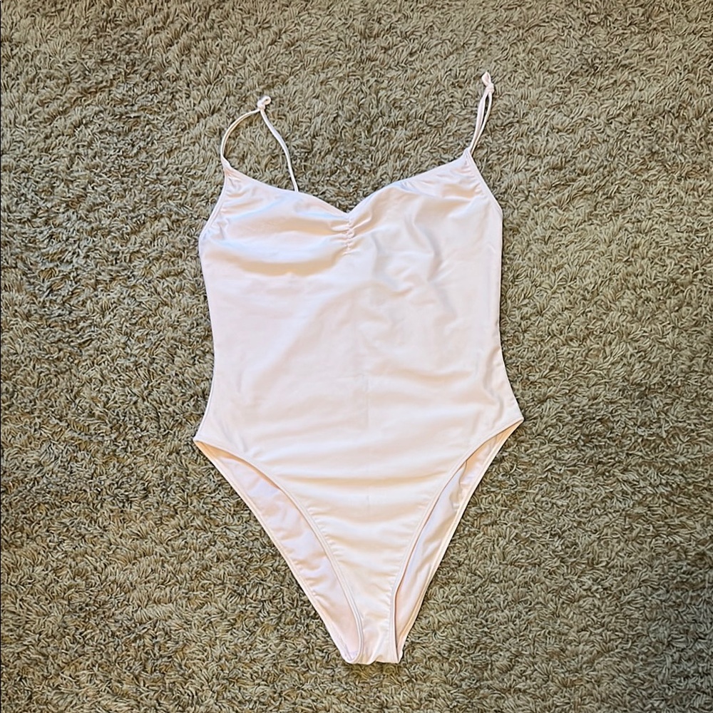 Women’s pale pink forever 21 one piece size large